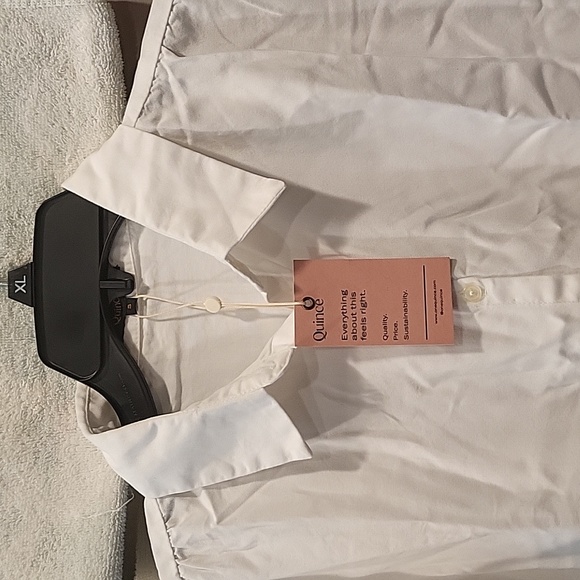 Quince Vintage Wash Button Up Camp Shirt in White - Picture 4 of 8